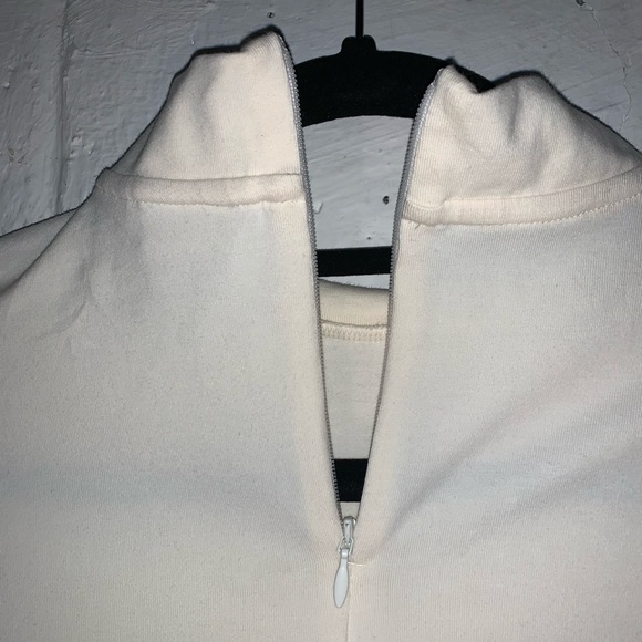 Cream and Maroon Vintage Cheer Style Adidas Top - Picture 5 of 5